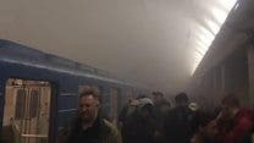 [VIDEO] El metro de San Petersburgo momentos después de la explosión