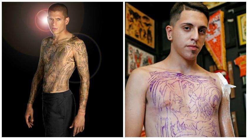 Fan chileno se gana tatuaje de "Prison break": estará un año y medio ante la tinta de Marlon Parra