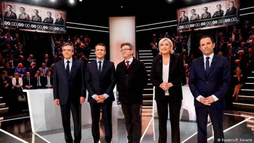 Francia: Mélenchon y Fillon se elevan en las encuestas