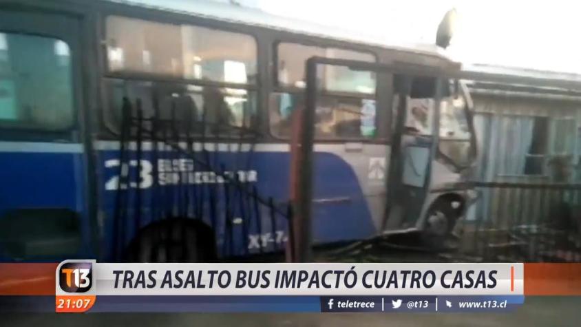 [VIDEO] Violento asalto y choque en Concepción