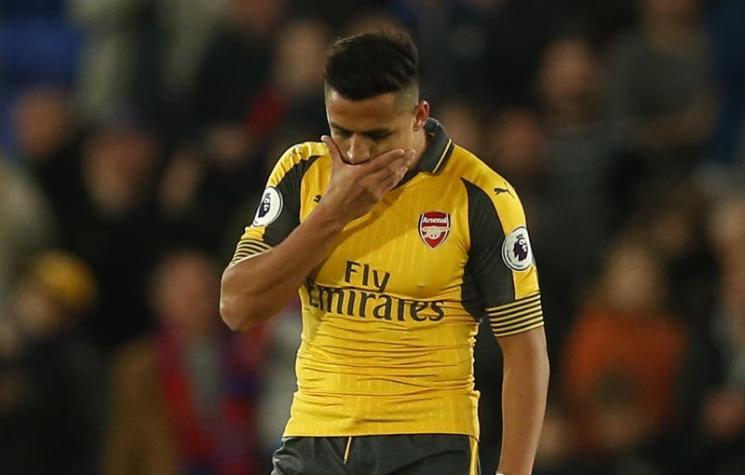Alexis Sánchez sufre una nueva decepción con Arsenal tras ser humillados por Crystal Palace