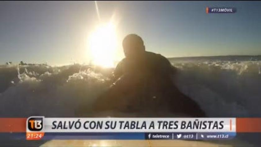[VIDEO] Surfista "héroe" de Concón