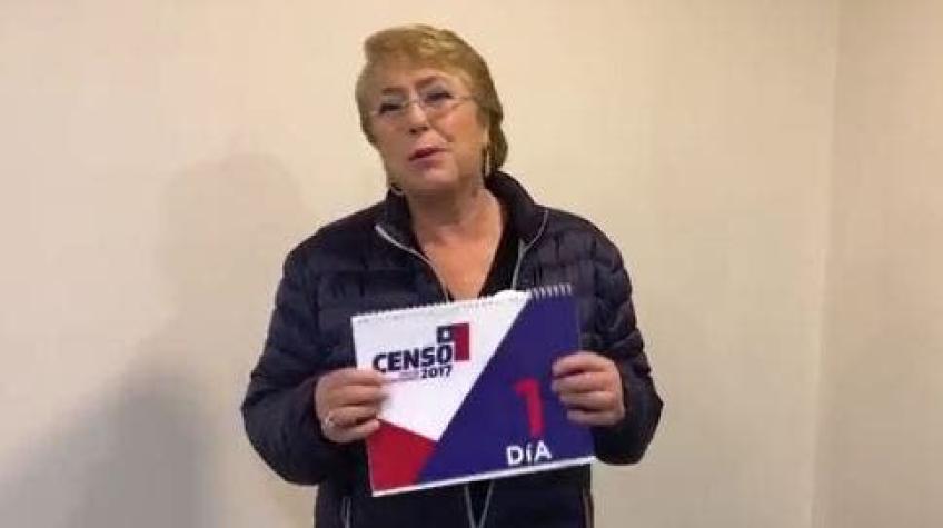 [VIDEO] Bachelet reitera invitación a participar en el Censo