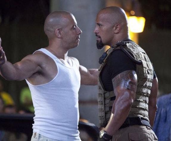 "Rápidos y furiosos 8" detrás de cámaras: Dwayne Johnson habla de su pelea con Vin Diesel
