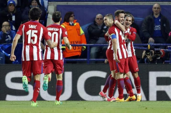 Atlético de Madrid es el primer semifinalista de la Champions tras empatar con Leicester