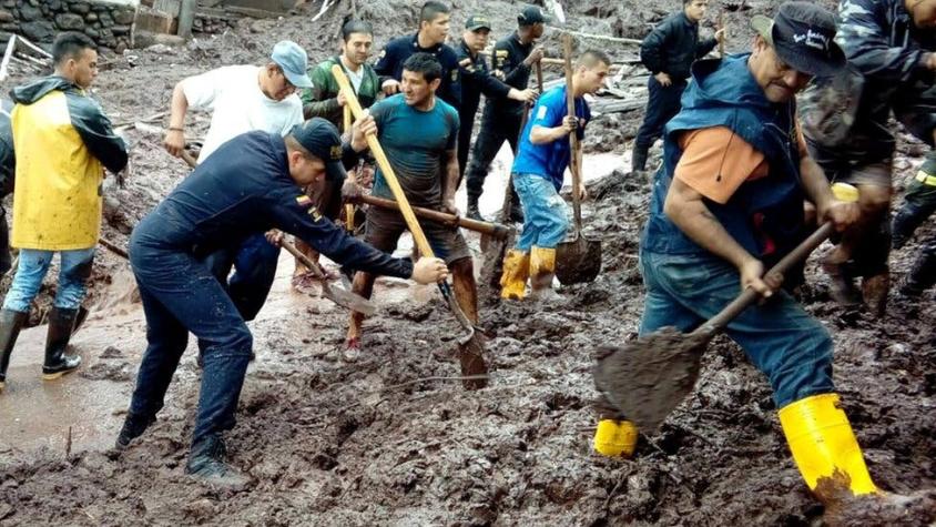 Colombia: 16 muertos por un deslave en la ciudad de Manizales