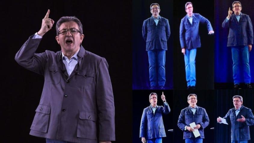 Los políticos que usan hologramas para estar en 7 lugares al mismo tiempo