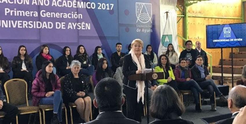 Educación Superior: Bachelet llama a no "desandar el camino" en materia de gratuidad