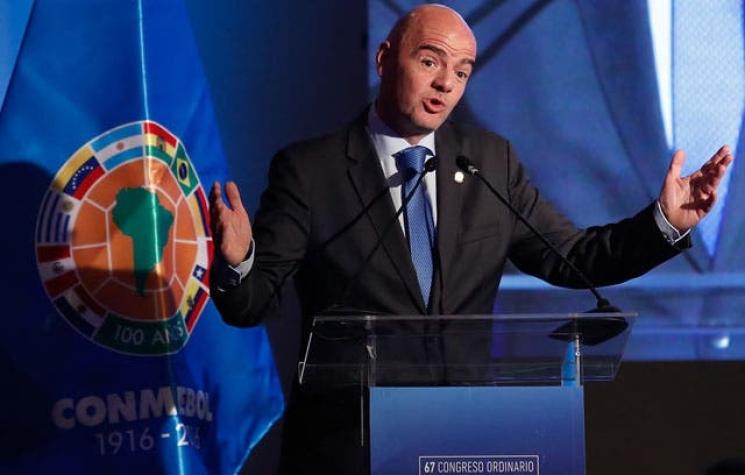 Presidente de la FIFA asegura que en Mundial de 2026 Conmebol tendrá seis cupos y medio