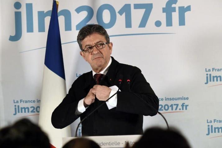 Mélenchon descarta apoyo a Le Pen en el balotaje, pero tampoco se lo entrega a Macron