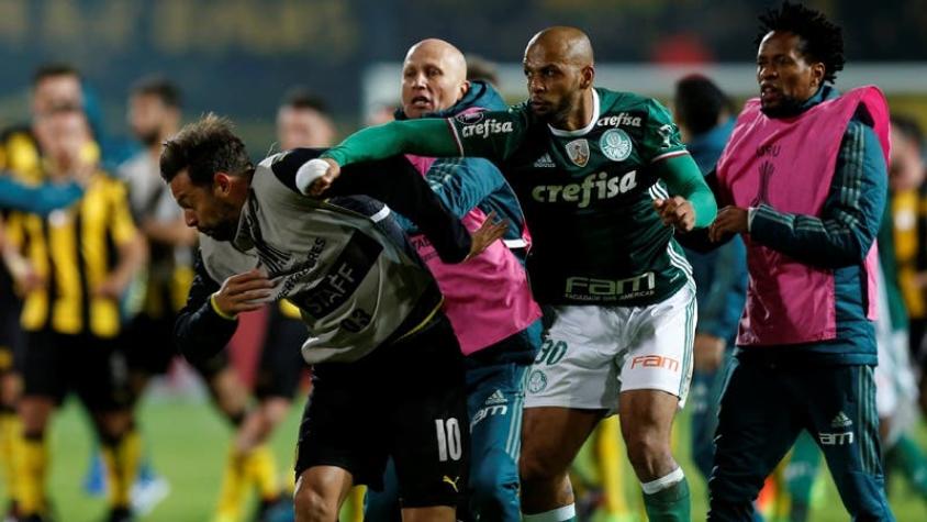 [VIDEOS] Violencia en la Libertadores: pelea entre Peñarol y Palmeiras termina en las tribunas