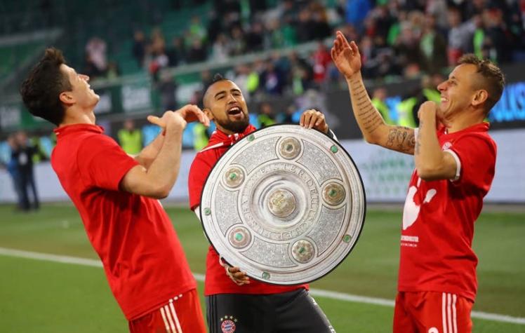 Bayern Munich y Arturo Vidal son pentacampeones de la Bundesliga tras golear al Wolfburgo