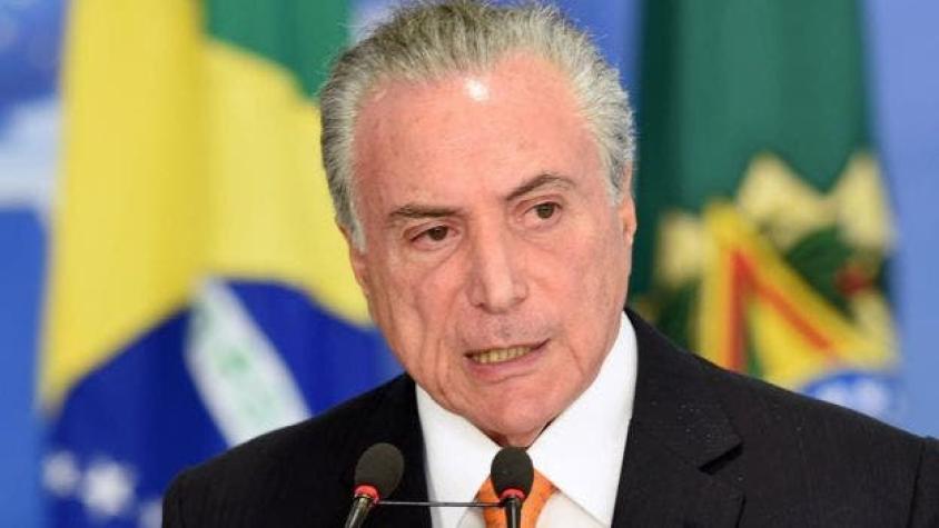 Temer rechaza acusaciones y dice que seguirá gobernando Brasil