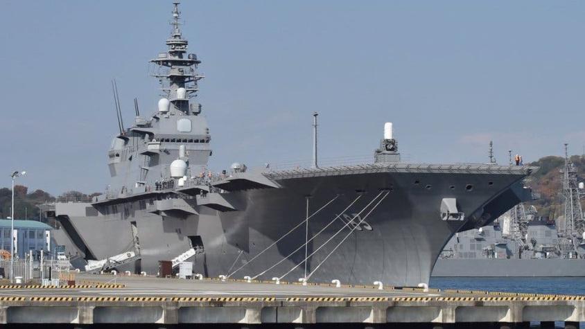 Japón envía gran buque de guerra para apoyar a EE.UU en medio de tensiones con Corea del Norte
