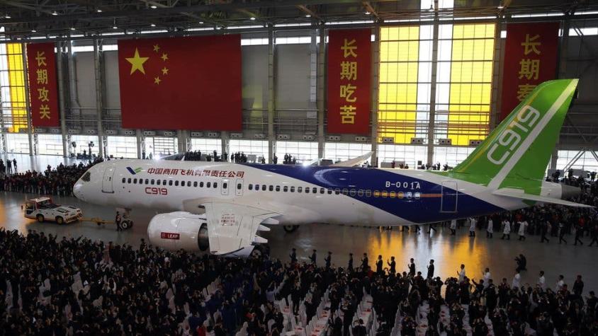 C919, el avión de pasajeros chino que quiere romper el monopolio el monopolio de Airbus y Boeing