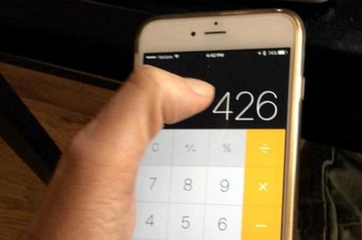 El truco en la calculadora del iPhone que enloquece a Internet