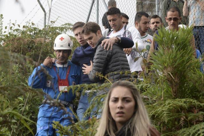 [VIDEO] La emotiva visita de los jugadores del Chapecoense al lugar de la tragedia aérea