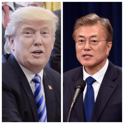Trump y Moon acuerdan trabajo conjunto para resolver conflicto en Corea del Norte