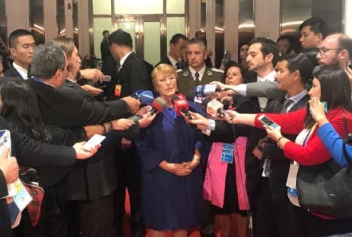 Presidenta Bachelet asegura que el país "está siendo afectado claramente por el cambio climático"