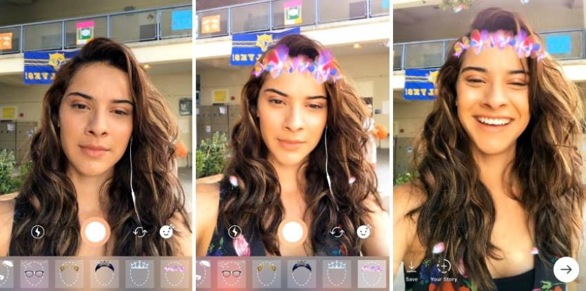 Instagram copia nuevamente a Snapchat y añade "filtros para selfies"