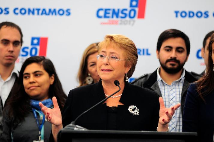 Bachelet asegura que el Censo cubrió el 98,95% de las viviendas