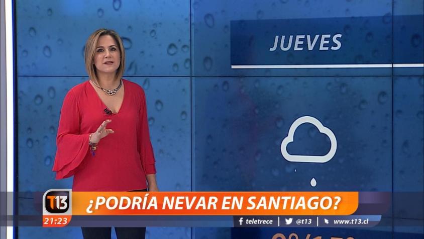 [VIDEO] Sistema frontal: ¿podría nevar en Santiago?
