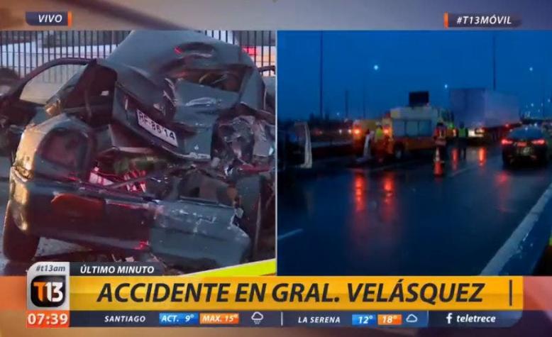 Lluvia provoca accidentes por alcance y congestión en Santiago