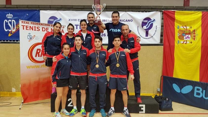 Histórico: Team Chile se proclama campeón absoluto del iberoamericano de tenis de mesa