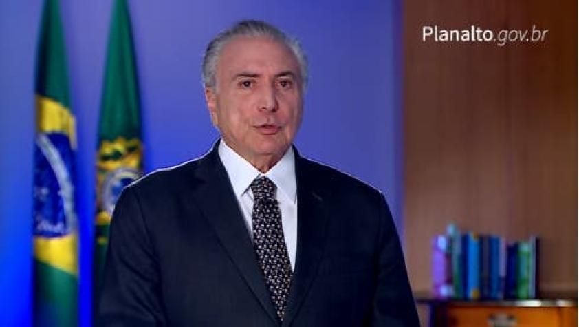 Temer trata de unir fuerzas ante la tormenta política en Brasil