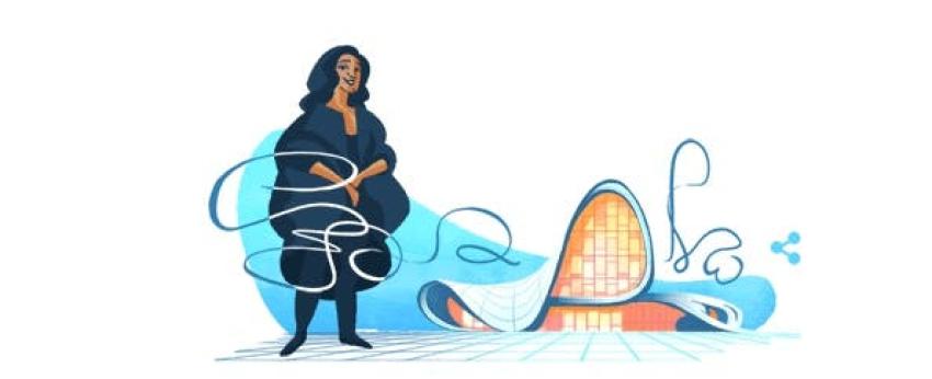 Google emociona con su nuevo doodle inspirado en Zaha Hadid