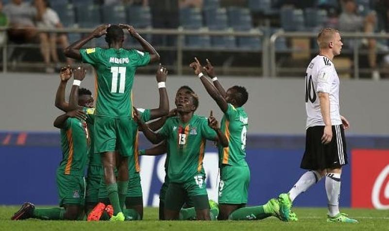 Zambia da la sorpresa eliminando a Alemania y junto a Uruguay está en cuartos del Mundial Sub 20