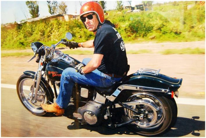 Mundo de las motos de luto ante partida de Álvaro Bascuñán conocido como el "Huaso Choppers"
