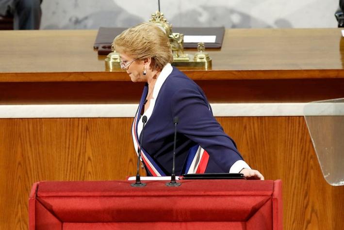 Los 15 momentos que marcaron la última Cuenta Pública de Bachelet