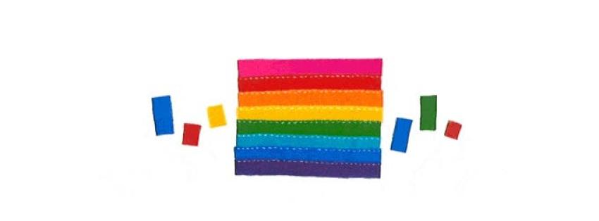 Google tiñe de alegría a su doodle para celebrar a Gilbert Baker, creador de la bandera del arcoíris