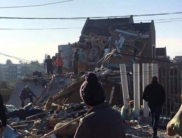 Explosión en Quilpué destruye una casa y provoca daños en otras cuatro