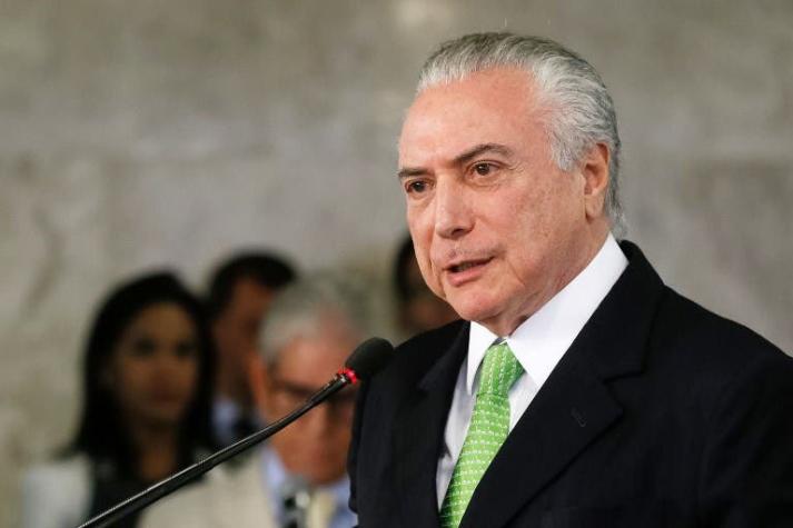 Fiscalía brasileña tiene cinco días para decidir sobre denuncia contra Temer