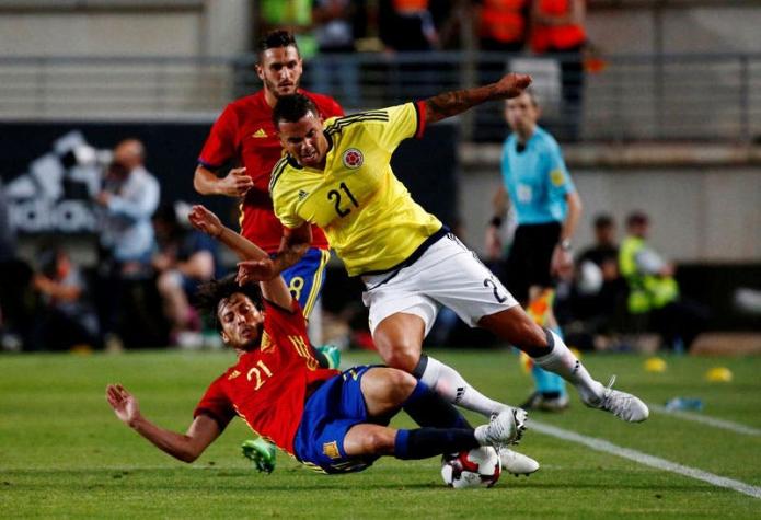 Amistosos internacionales: Colombia empata con España y Uruguay cae goleado ante Italia