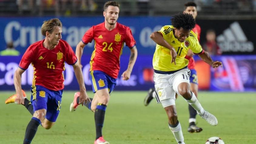 [VIDEO] Repasa los goles del agónico empate en el amistoso entre España y Colombia