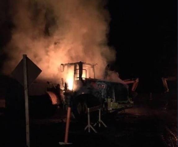 Araucanía: nuevo ataque incendiario afecta a constructora