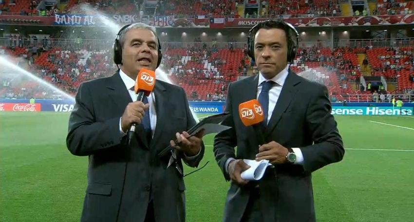 [VIDEO] El chascarro de Claudio Palma y Aldo Schiappacasse antes del partido de Chile