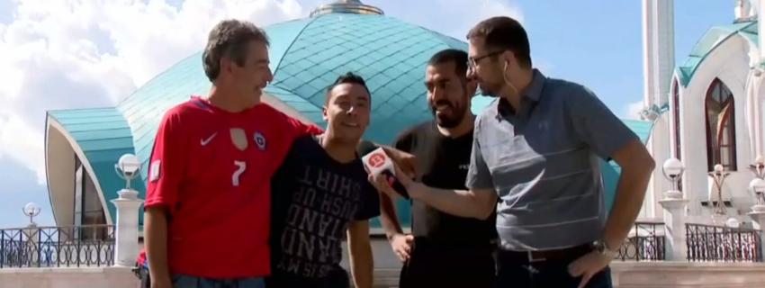 [VIDEO] Hinchas chilenos llegan a Kazán para duelo de "La Roja" ante Alemania