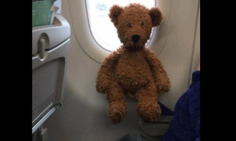 El final feliz que tuvo la desesperada búsqueda de un oso de peluche perdido en un avión