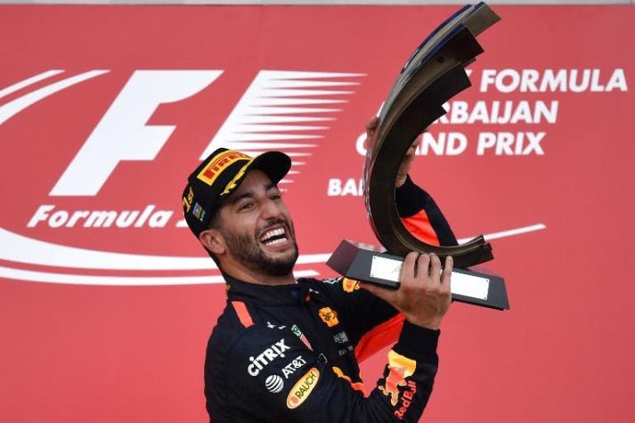 Fórmula 1: Ricciardo gana el Gran Premio de Azerbaiyán marcado por la tensión de Vettel y Hamilton