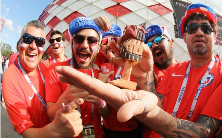 [VIDEO] Copa Confederaciones: La "Marea Roja" pone la fiesta en Moscú