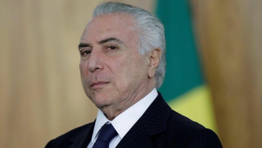 La Fiscalía General de Brasil denuncia al presidente Michel Temer por corrupción