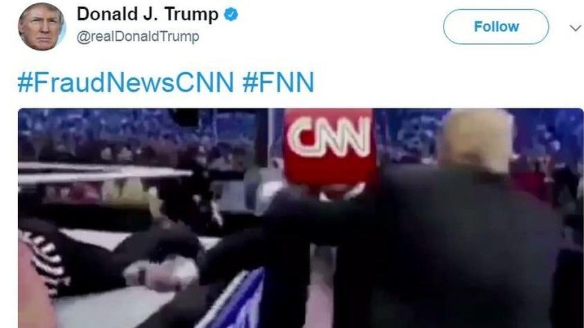 ¿De dónde surgió y por qué causa tanta polémica el tuit de Trump contra CNN?