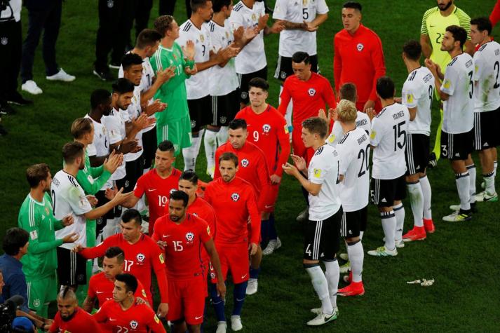 [VIDEO] Gigantes aún en la derrota: El pasillo de honor de "La Roja" en la final con Alemania