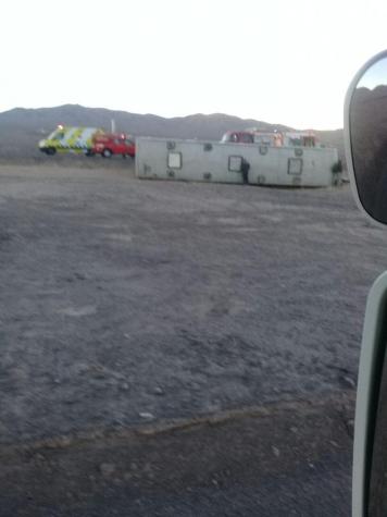 Cinco personas heridas tras volcamiento de Turbus en cercanías de Tocopilla