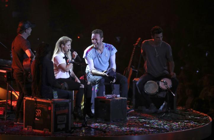 Shakira y Coldplay se unieron para cantar "Yellow" y "Chantaje" y este es el resultado