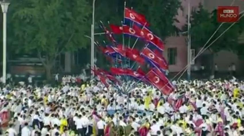 [VIDEO] Extravagante celebración en Corea del Norte por "éxito" de lanzamiento del misil balístico
